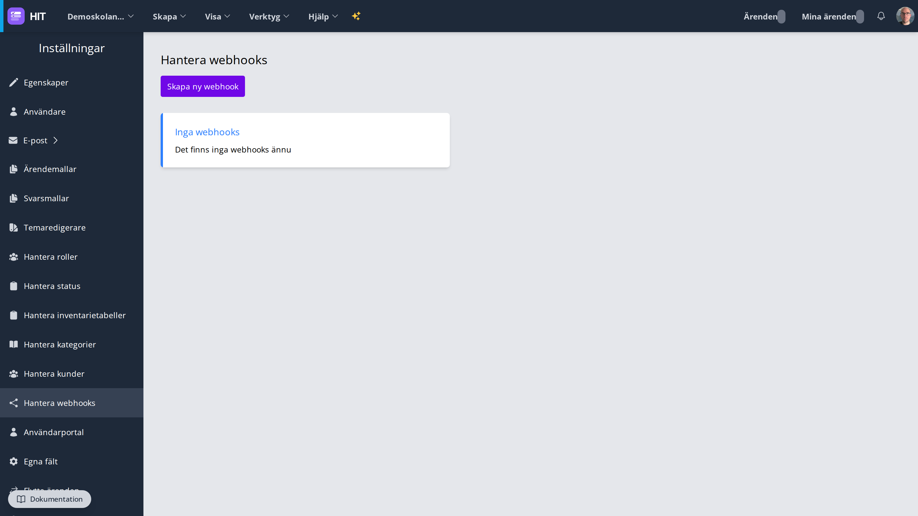 Webhook-lista